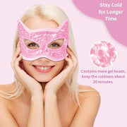 Cooling Eye Mask, Gel Eye Mask Hot Cold Use, Cold Eye Mask for Puffy Eyes, Dry Eyes, Headaches, Migraines, Sinus, Dark Cir...