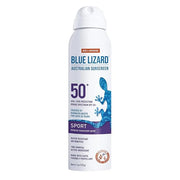 BLUE LIZARD Sport Mineral Sunscreen Spray SPF 50+, Dermatologist-Recommended Brand, Broad-Spectrum UVA/UVB Protection, Wat...