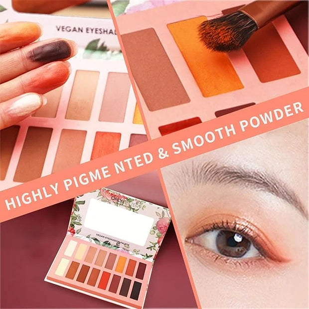 Vegan Eyeshadow Palette ONLYBETTER High Pigmented Brown Eyeshadow