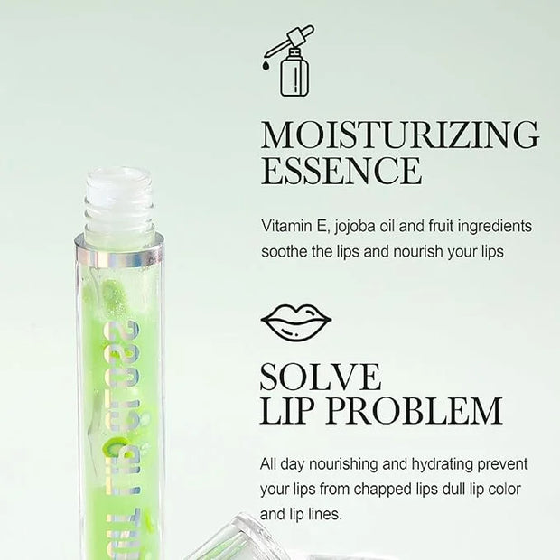 6 Pcs Fruity Lip Oil, Hydrating Moisturizing Shiny Lip Glaze, No Sticky Hydrating Lip Gloss Tinted Lip Balm, Lightening Li...