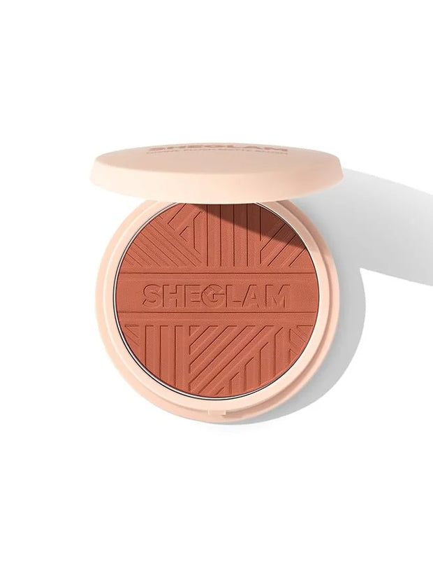 SHEGLAM Divine Flush Matte Blush Powder Highly Pigmented Non-Fading Long Lasting Glowing Lightweight Natural Blush Face Ma...