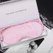 Silk Sleep Mask Light Blocking Luxury 100% Mulberry 19mm Silk Eye Mask Eye Cover Blindfold Ultra Soft Light & Comfy Anti A...