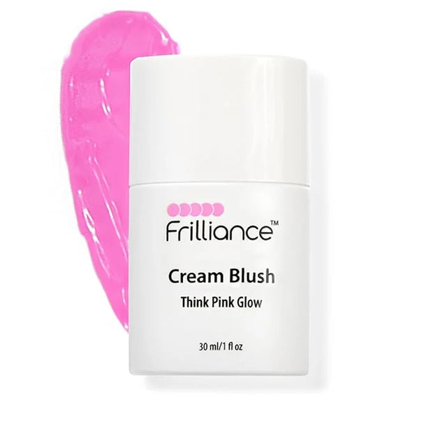 Frilliance Hydrating Cream Blush, Think Pink Glow Tint, Cruelty Free Hypoallergenic for Teens of All Skin Types, 30 ml / 1...