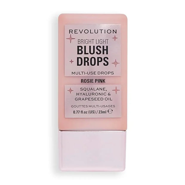 Revolution, Bright Light Glow Blush Drops, Builable Liquid Blush for Face, Infused with Hyaluronic Acid, Vegan & Cruelty-F...