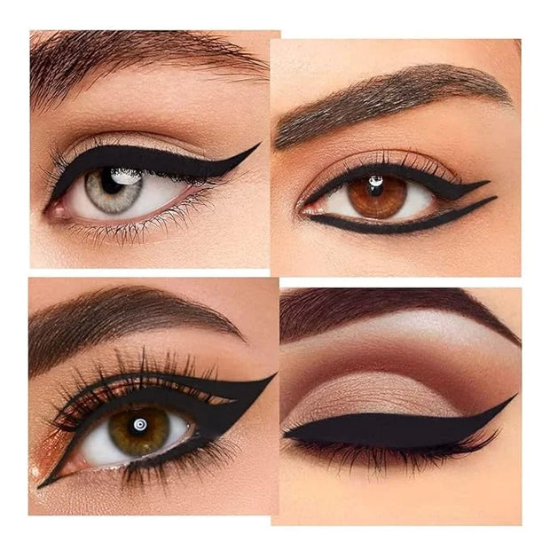 Kaely 2Pcs Gel Eyeliner Pencil, Natural Black Eyeliner Cream for Waterline, Liquid Eye Liner Waterproof Smudge Proof, Blac...