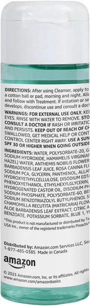 Amazon Basics 3-Step Acne Remedy System Toner, 4 Fluid Ounces, 1-Pack - Product Image