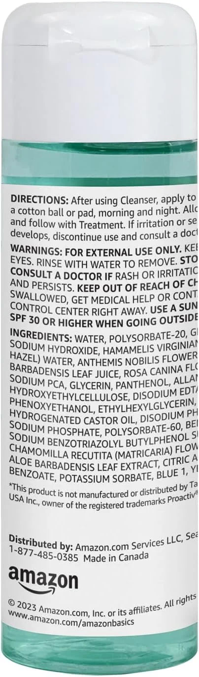 Amazon Basics 3-Step Acne Remedy System Toner, 4 Fluid Ounces, 1-Pack - Product Image