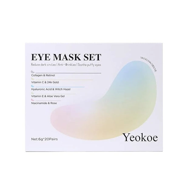 Under Eye Patches for Dark Circles,Eye Mask for Puffy Eyes With Collagen,Retinol,Vitmin C,Hyaluronic Acid and Niacinamide ...