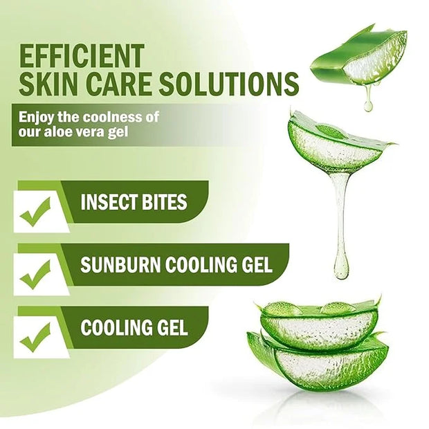 99% Organic Aloe Vera Gel,Aloe Vera Soothing Gel,Natural Moisturizing Lotion for Soothing Skin Care,Long Lasting Moisturiz...