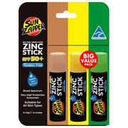 Sun Zapper Zinc Oxide Sunscreen - Skin Tone, Green & Gold - SPF 50+ Very High Sun Protection Waterproof Sunblock for Face ...