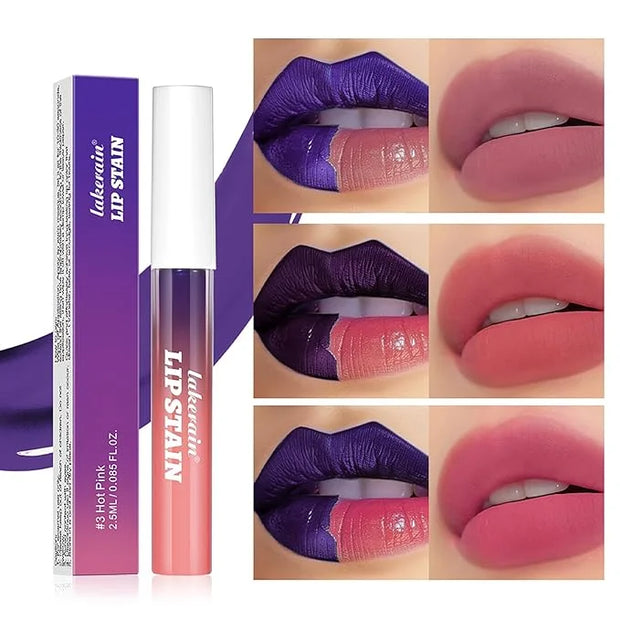 Peel-Off Lip Tint Set - Tattoo Lip Stain Kit, Long-Lasting Matte Finish, Moisturizing Peel-Off Lip Mask, Waterproof & Smud...