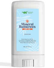 Natural Sunscreen Stick SPF 30 Broad Spectrum Mineral Sunblock for Face & Sensitive Skin - Zinc Oxide 18% Sun Screen Stick...