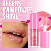 Jelly Glow Lip Oil Gloss, Long-Lasting Hydrating Non-Sticky Glow