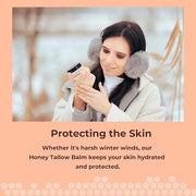 Grass Fed Beef Tallow for Skin Care, Face and Body Moisturizer Cream, Unadulterated Honey, Soothes Dryness, Repairs the Sk...