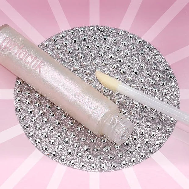 Girlactik Lip Pearls Glosser - Lustrous (Clear/Iridescent Rainbow Sparkle) - 7 g / .24 oz - Product Image