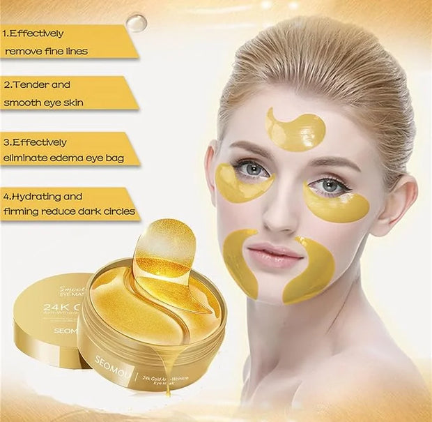 Under Eye Patches, Eye Mask, Eye Patches for Puffy Eyes and Dark Circles Reduce Eye Bags Fine Lines Smooth Wrinkle, Anti-A...