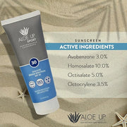 Aloe Up Sport Sunscreen Lotion SPF 30 - Broad Spectrum UVA/UVB Sunscreen Protector for Face and Body - With Hydrating Aloe...