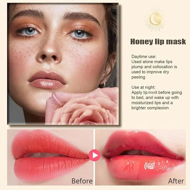 2PCS Bee Lip Balm Honey Pot,Honey