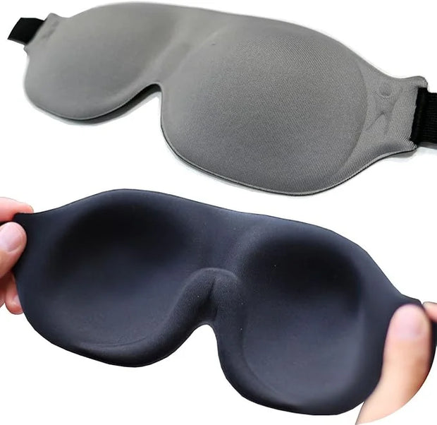 ComfyMed® Sleep Mask CM-EM17 - Best Night and Travel 3D Eye Mask for Men and Women (Grey) - Product Image