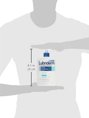 Lubriderm Daily Moisture Body Lotion for Sensitive, Dry Skin, Enriched with Vitamin B5, Dye and Lanolin Free, Unscented an...