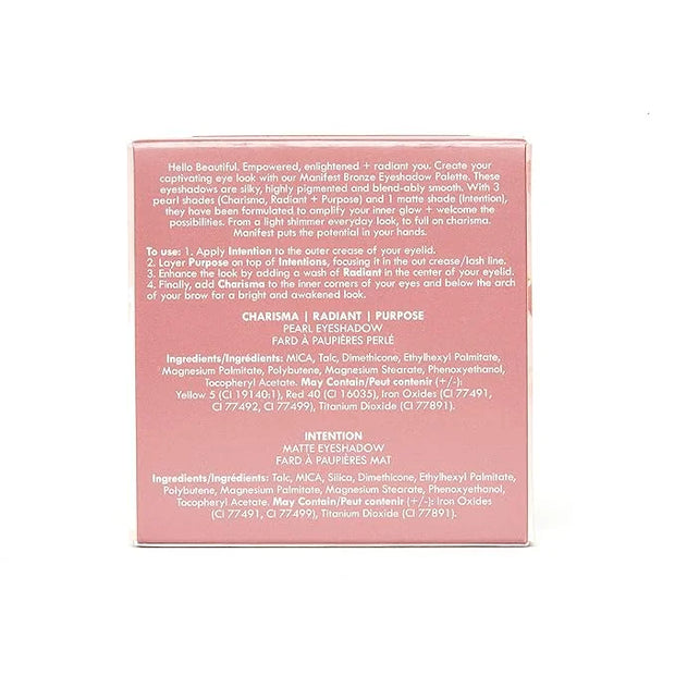 Chella Makeup Eyeshadow Palette, Travel Size, Manifest