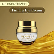 24k Gold & Collagen Under Eye Cream - Hydrating, Firming & Anti-Aging - Dermatologist Tested, Clean Beauty & Cruelty-Free ...