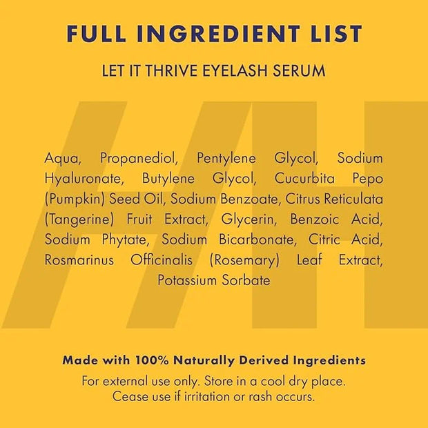 Handmade Heroes 100% Natural Eyelash Serum - Rosemary and Pumpkin Seed Oil for Fuller and Longer Looking Eyelashes, Lash E...