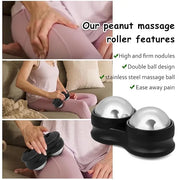 Jade Eye Mask, Facial Cooling Mask & Peanut Massage Roller Ball Cold - Double Ball Massage Tool for Reliefs Muscle Pain - ...