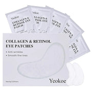 Under Eye Patches for Dark Circles,Puffy Eyes,20 Pairs Face Masks SkinCare With Collagen and Retinol for Anti wrinkles Smo...