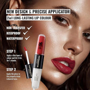 Dermacol NEW 16-Hour Lip Colour, Highly Pigmented Glossy Lip Stain, Two-Phase Lip Plumper Gloss, Kissproof Lip Makeup Prod...