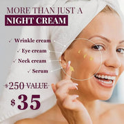 Anti-Aging Face Cream, Multi Peptide Cream, Deep Wrinkle Repair Cream, for Mature and Dry Skin, Peptide Night Cream 1.7 Fl...