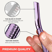 ZOMCHI Eyebrow Razor, Face Razors for Women&Men, Eyebrow Trimmer Shaper with Precision Cover, Facial Shaver with 6 Blades ...