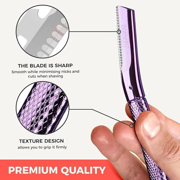 ZOMCHI Eyebrow Razor, Face Razors for Women&Men, Eyebrow Trimmer Shaper with Precision Cover, Facial Shaver with 6 Blades ...