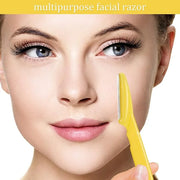 Boao 60 Pieces Eyebrow Razor Shaver Dermaplaning Tool Hair Shavers for Women and Man Face Microblades Shaper Trimmer with ...