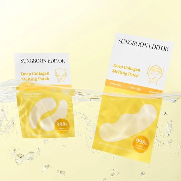SUNGBOON EDITOR Deep Collagen Melting Patch | Real Collagen, Glutathione, Glass Skin, Skin Firming for Deep Wrinkle, Spot ...