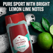 Old Spice Moisturizing Body Wash for Men, Hydro Wash, 2-in-1 Long Lasting Scent & Deep Hydration, 24/7 Shower Fresh, Pure ...