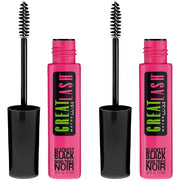 Maybelline Great Lash Washable Mascara Makeup, Volumizing Lash-Doubling Formula That Conditions As It Thickens, Blackest B...