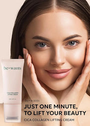 [K-Beauty] Bewants Cica Collagen Lifting Cream(1.7 fl oz) and Phyto Collagen Roll-On Eye Cream - Product Image
