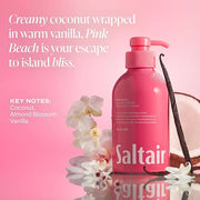 Saltair Body Wash, Signature Scents 2-Pack. Moisturizing Body Cleanser with Monoi Oil and Cupuacu Butter. Luxury Shower Ge...