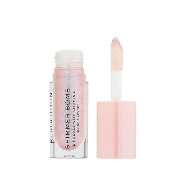 Revolution Shimmer Bomb Lip Gloss, Lip Tint Infused With Vitamin E, Shimmery Finish, Comes In 6 Colors, Sparkle - Product ...
