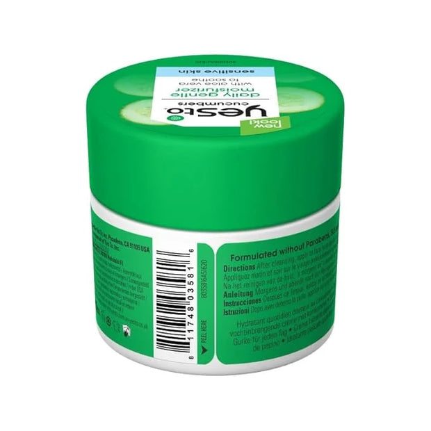 Yes To Cucumbers Sooth And Calming Daily Gentle Moisturizer For Sensitive Skin With Aloe And Sweet Almond Oil, 1.7 Fl Oz -...