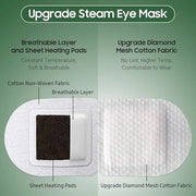 30Packs Steam Eye Mask, Heated Eye Mask Warm Compress for Eyes, Self Heating Warm Eye Masks Disposable Steam Mask for Home...