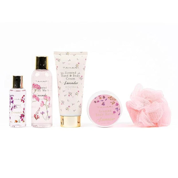 Tahari Spa Gift Set for Women, Lavender Spa Set, Bath Kit for Women Gift Set Includes Scented Body Wash, Body Lotion, Body...