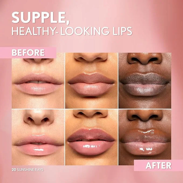 COVERGIRL Clean Fresh Yummy Gloss Daylight Collection Lip Gloss, Hydrating, Glossy Shine, Vegan Formula, Sunshine Rays 20,...
