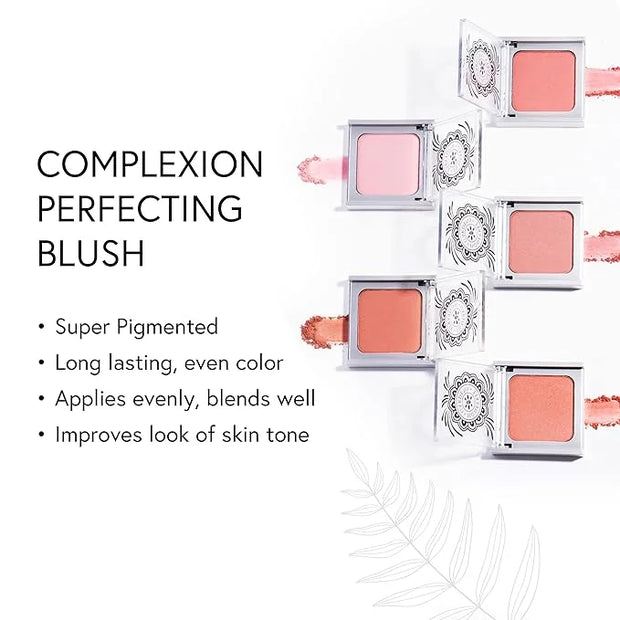 Honeybee Gardens Complexion Perfecting Blush in Tea Rose, Medium Spiced Peach, Vegan & Gluten-Free, 8.5g - Product Image