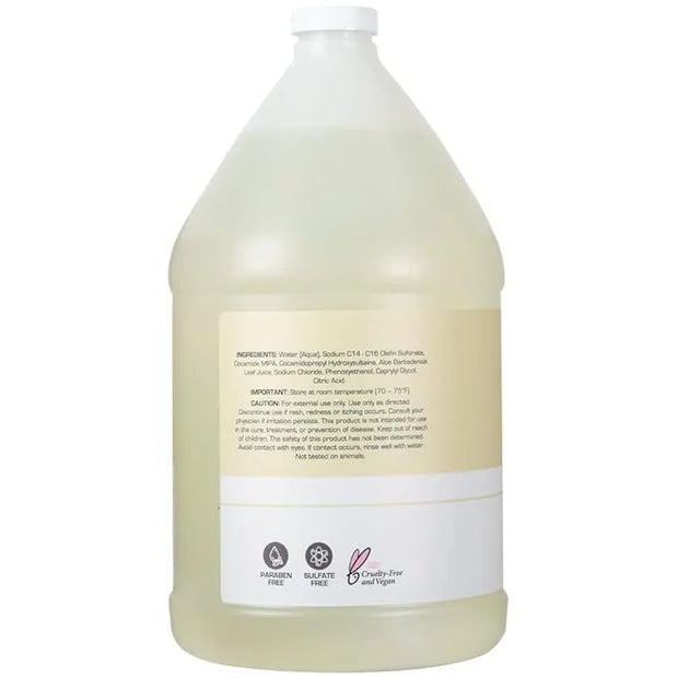 Ginger Lily Farms Club & Fitness Moisturizing Shampoo for All Hair Types, 100% Vegan & Cruelty-Free, Fragrance Free, 1 Gal...