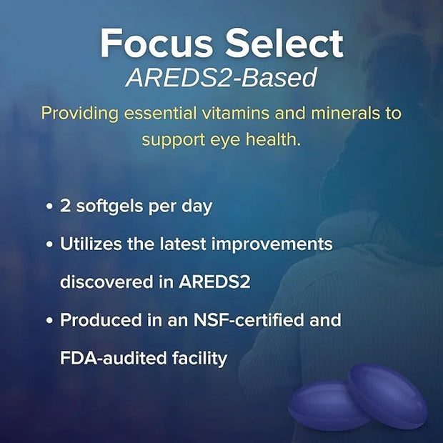Focus Select AREDS2 Based Eye Vitamin-Mineral Supplement - AREDS2 Based Supplement for Eyes (360 ct. 180 Day Supply) - ARE...