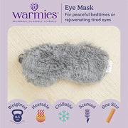 warmies Microwavable Eye Mask for Warmth & Comfort - Heating & Cooling Compress for Calming Relaxation - Weighted & Heated...