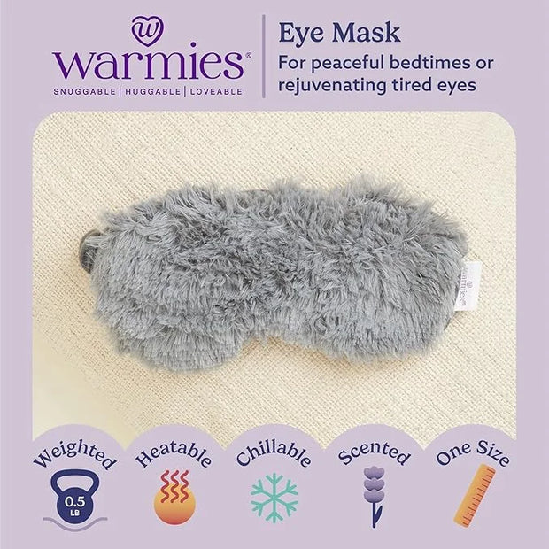 warmies Microwavable Eye Mask for Warmth & Comfort - Heating & Cooling Compress for Calming Relaxation - Weighted & Heated...