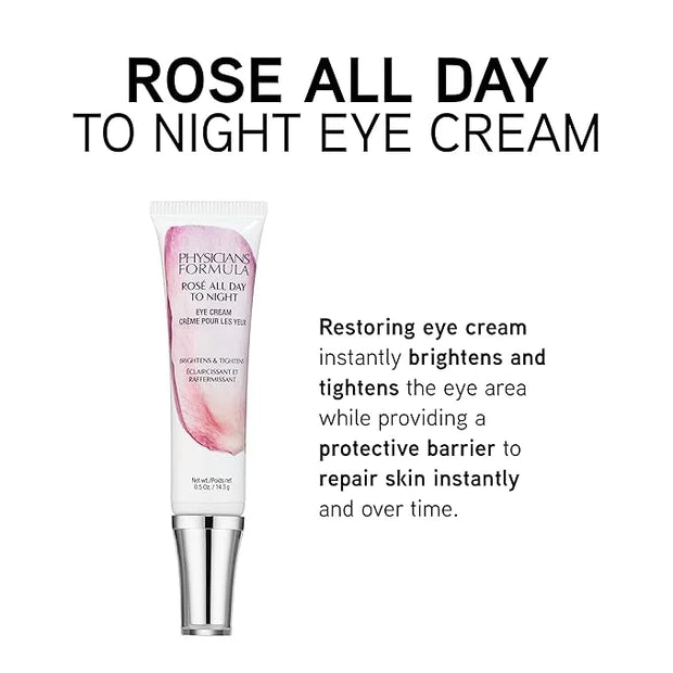 Physicians Formula Rosé All Day To Night Eye Cream, Dark Circles, Puffiness, Bags Under Eyes, Wrinkles | Dermatologist Tes...